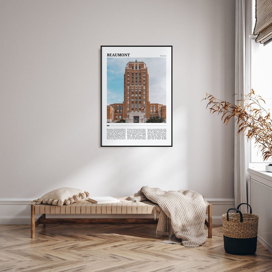 Beaumont, Texas Travel Color Poster