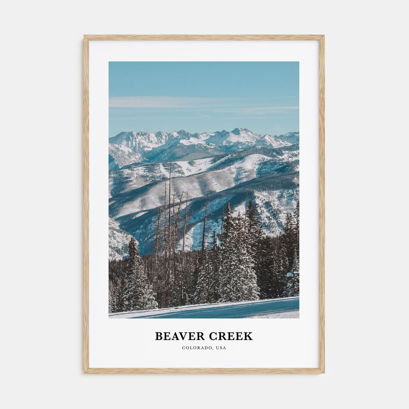 Beaver Creek Portrait Color Poster