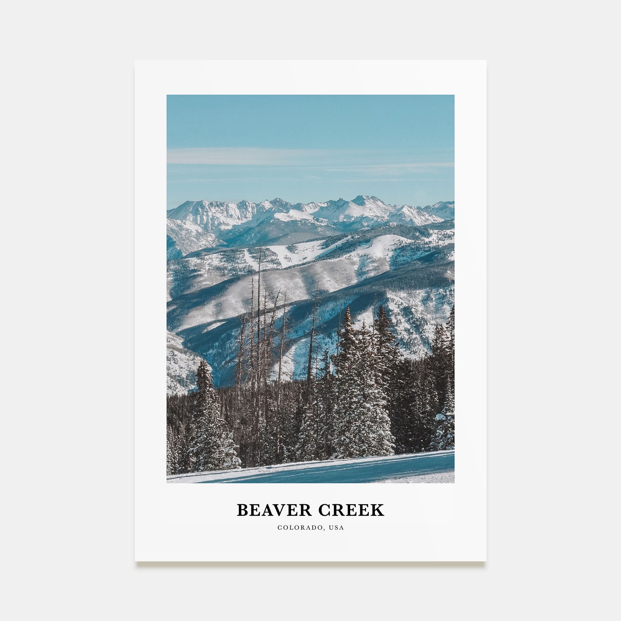 Beaver Creek Portrait Color Poster