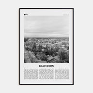 Beaverton Travel B&W Poster