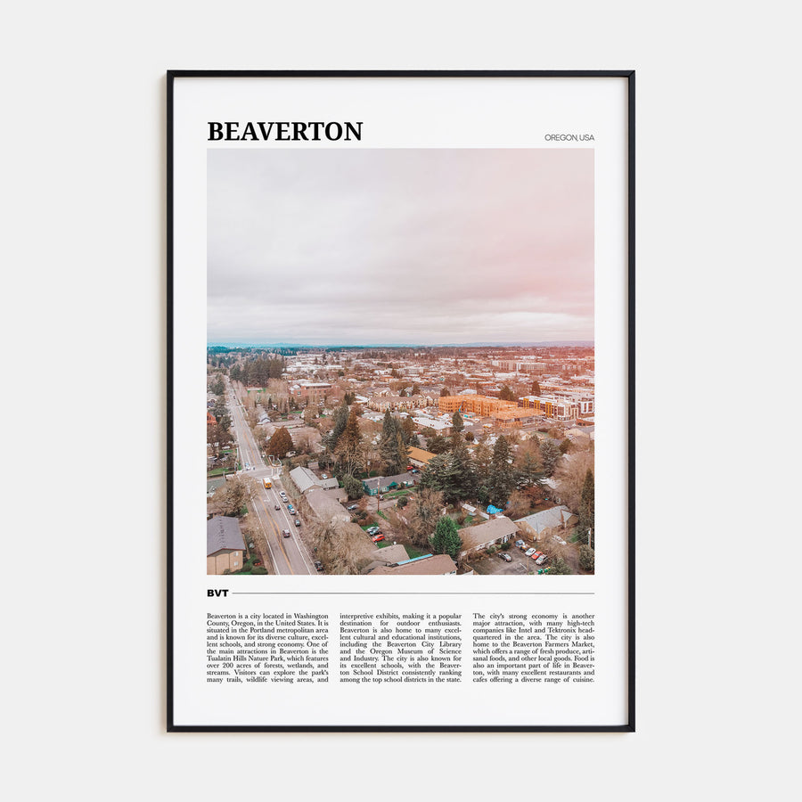 Beaverton Travel Color Poster