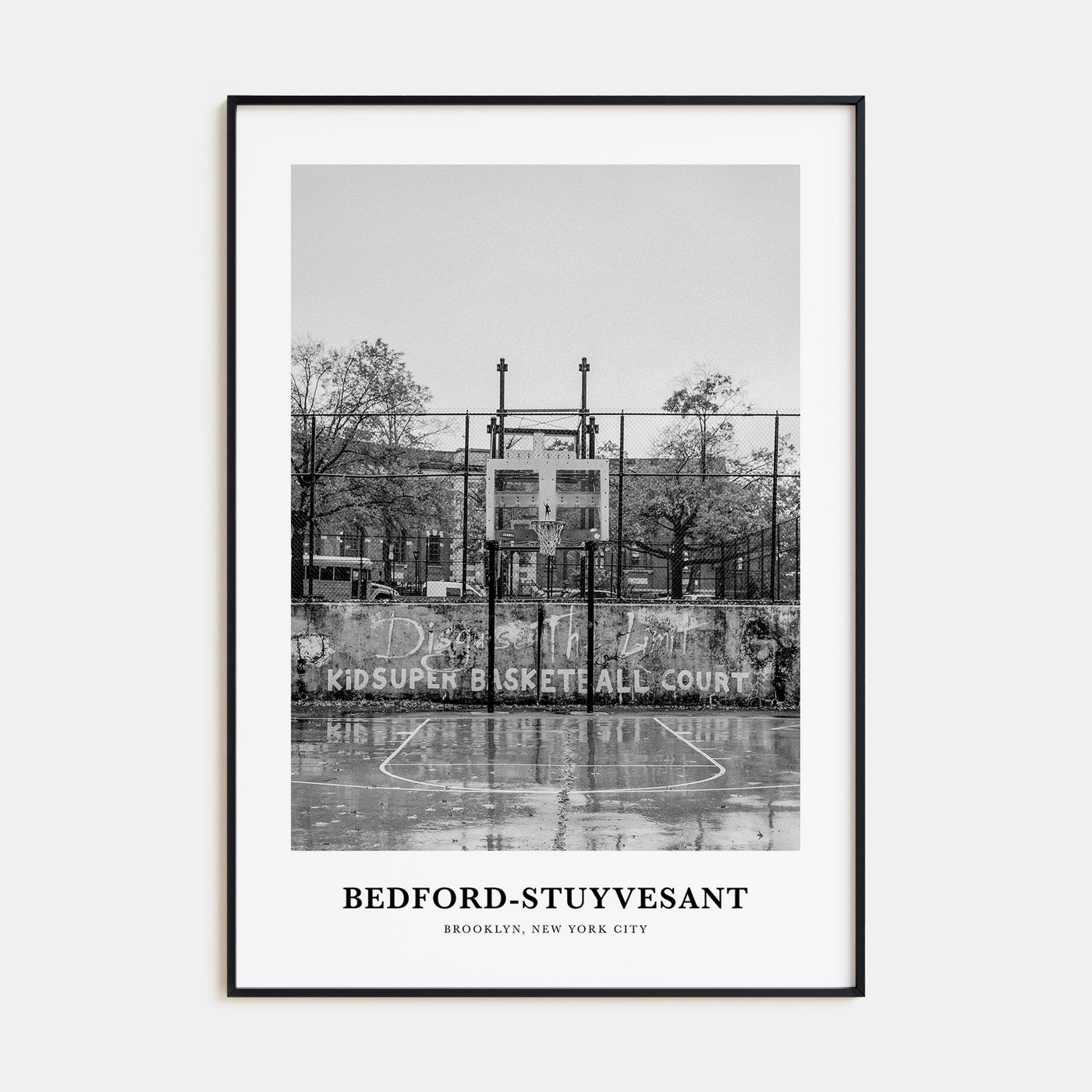 Bedford-Stuyvesant Portrait B&W Poster
