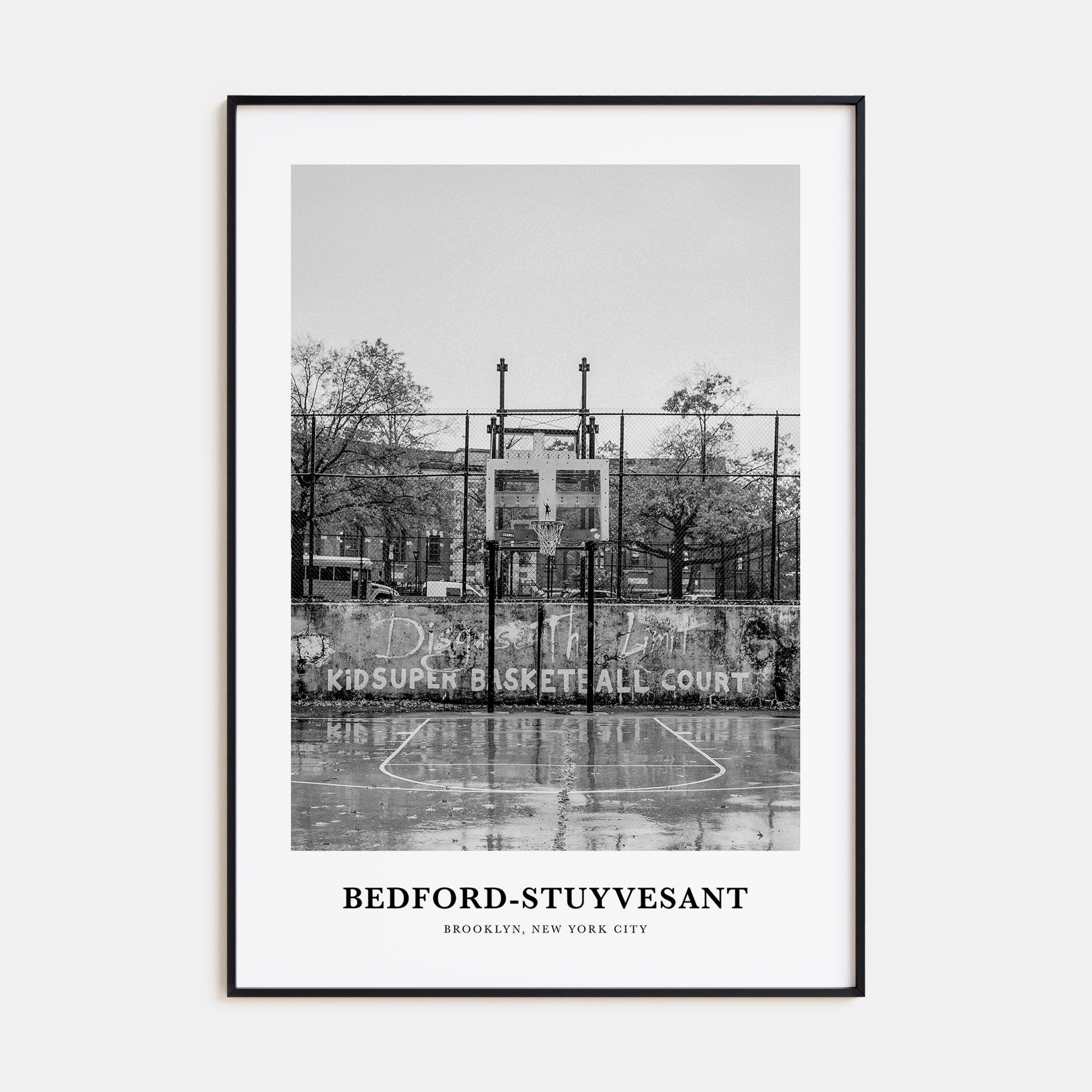Bedford-Stuyvesant Portrait B&W Poster