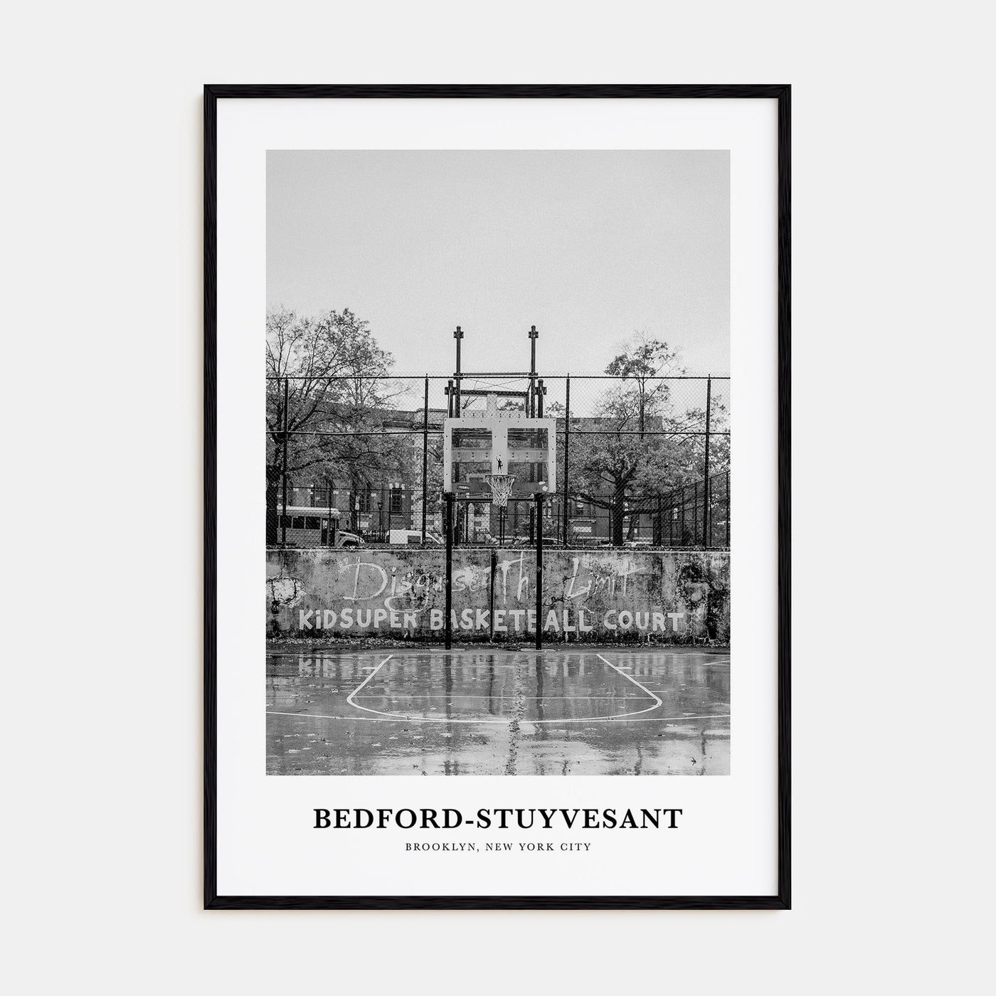 Bedford-Stuyvesant Portrait B&W Poster