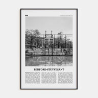 Bedford-Stuyvesant Travel B&W Poster