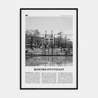 Bedford-Stuyvesant Travel B&W Poster