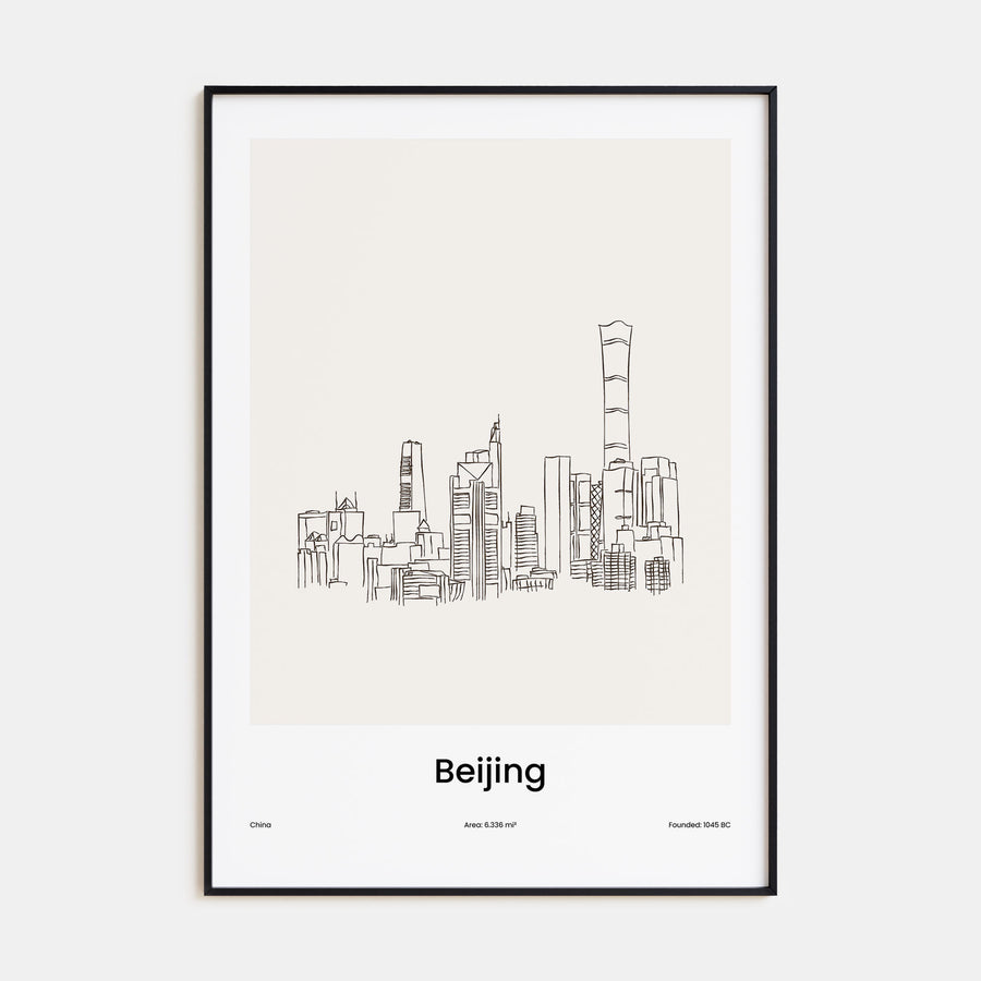 Beijing Drawn Poster