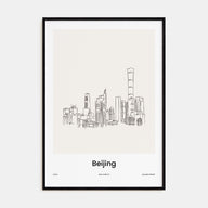 Beijing Drawn Poster