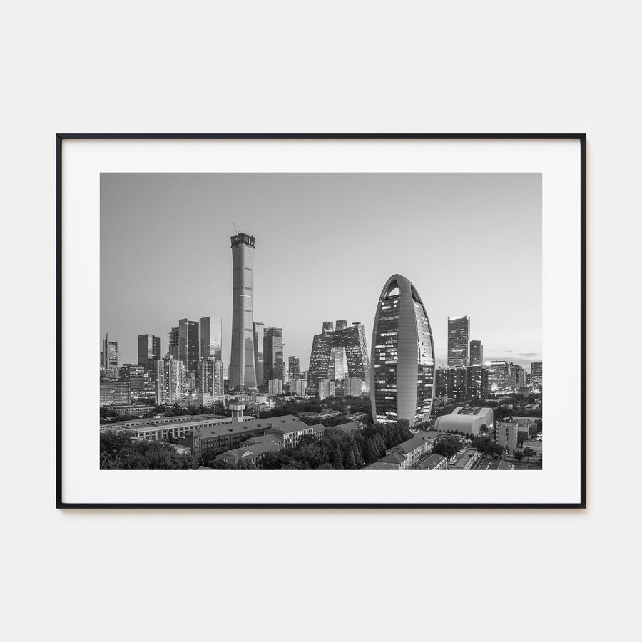 Beijing Landscape B&W Poster