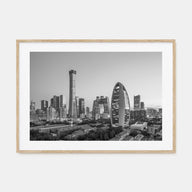 Beijing Landscape B&W Poster