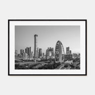 Beijing Landscape B&W Poster