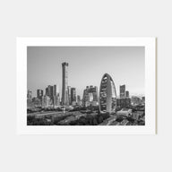 Beijing Landscape B&W Poster