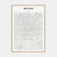 Beijing Map Portrait Poster