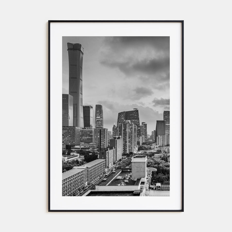 Beijing Photo B&W Poster