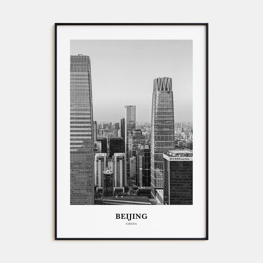 Beijing Portrait B&W No 1 Poster