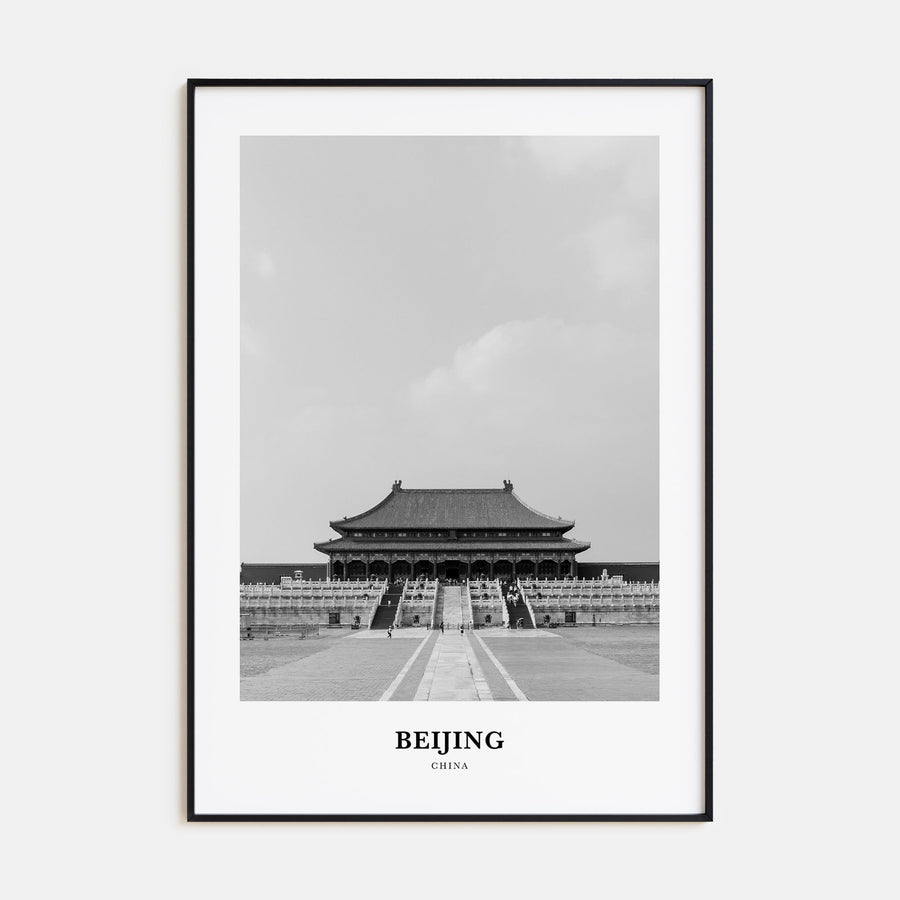 Beijing Portrait B&W No 2 Poster