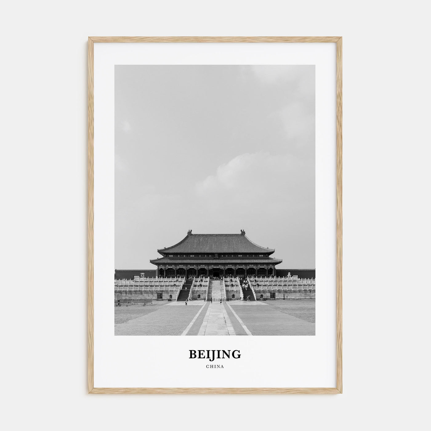 Beijing Portrait B&W No 2 Poster
