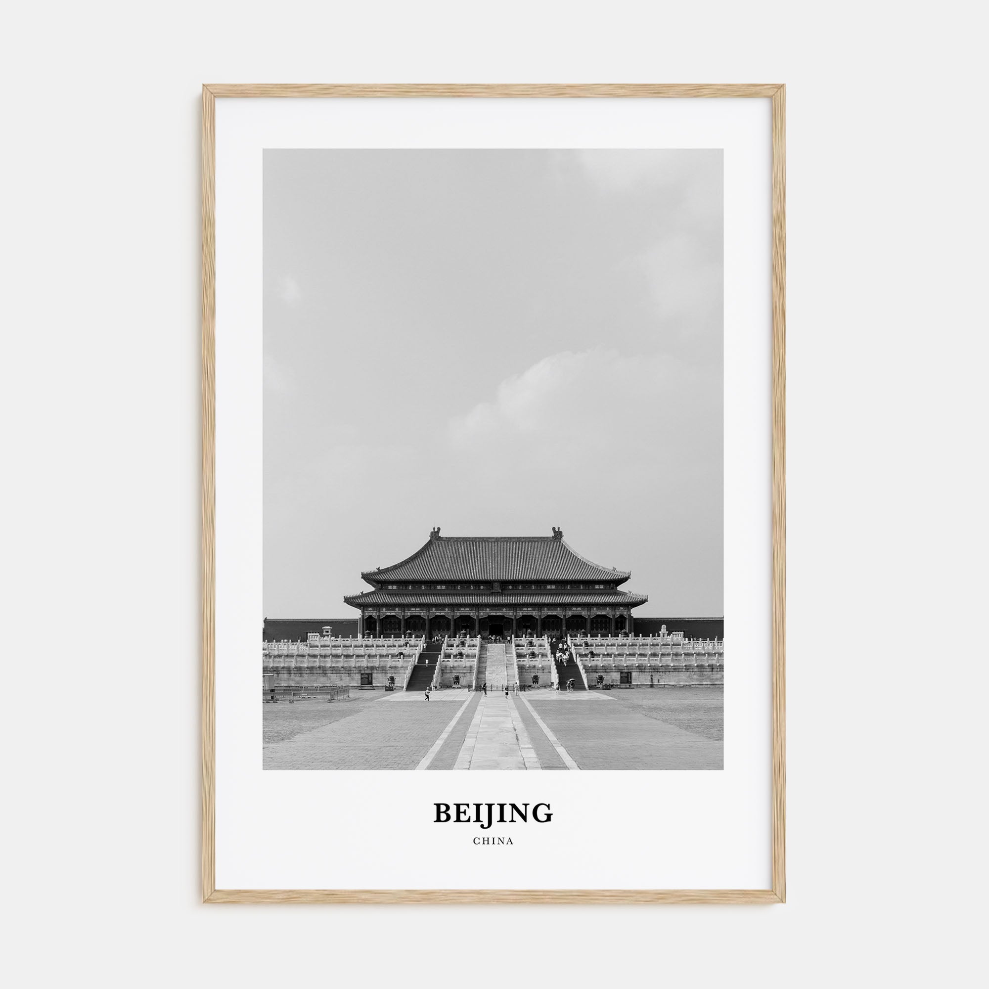 Beijing Portrait B&W No 2 Poster