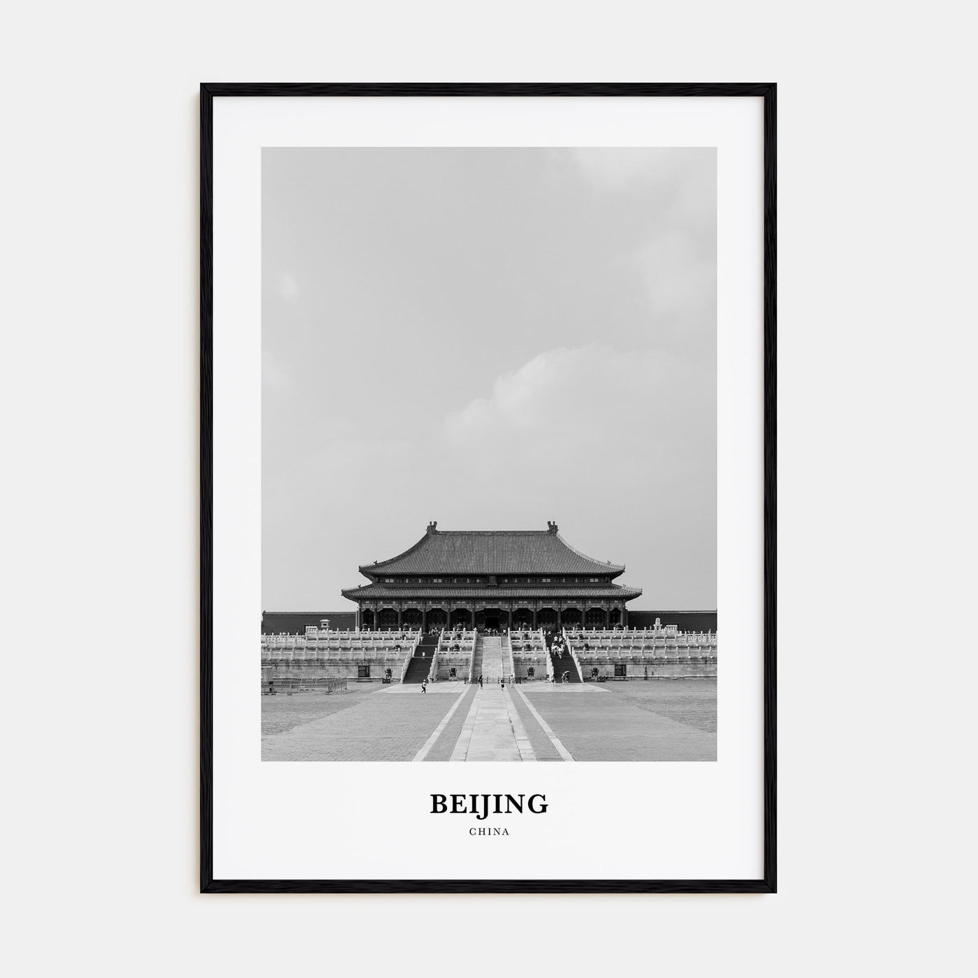 Beijing Portrait B&W No 2 Poster