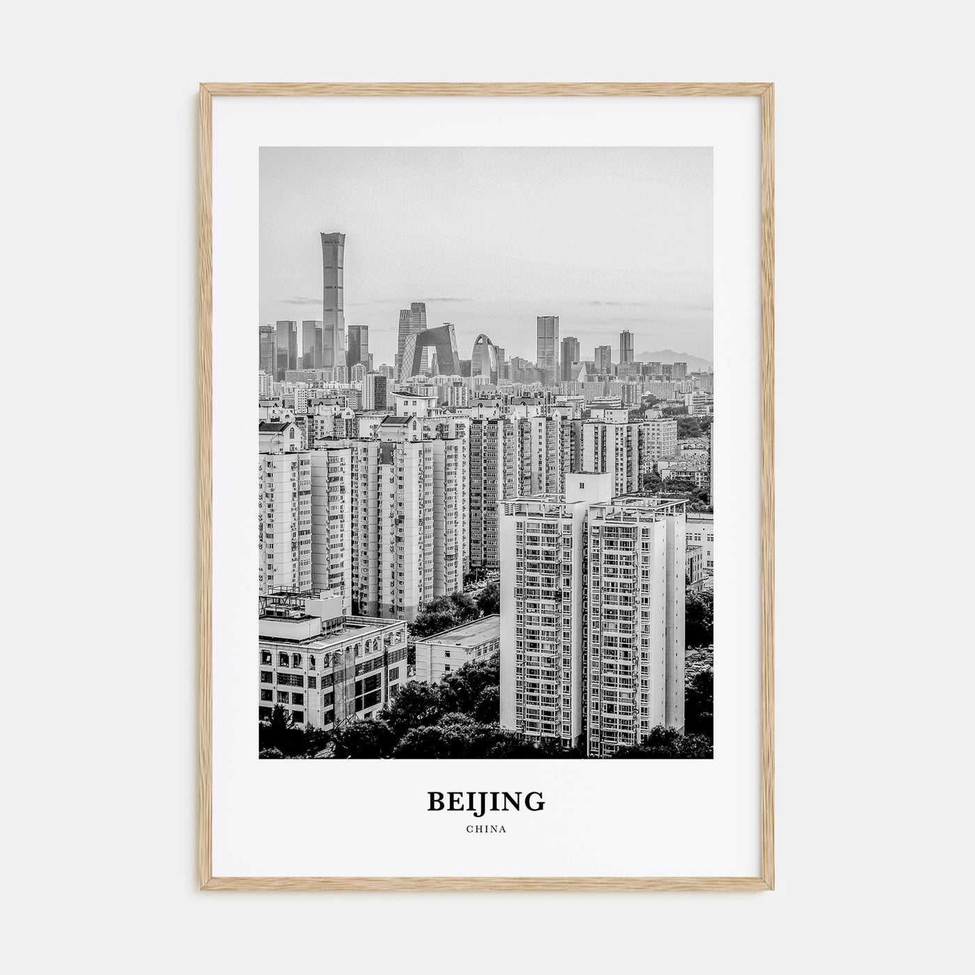 Beijing Portrait B&W No 3 Poster