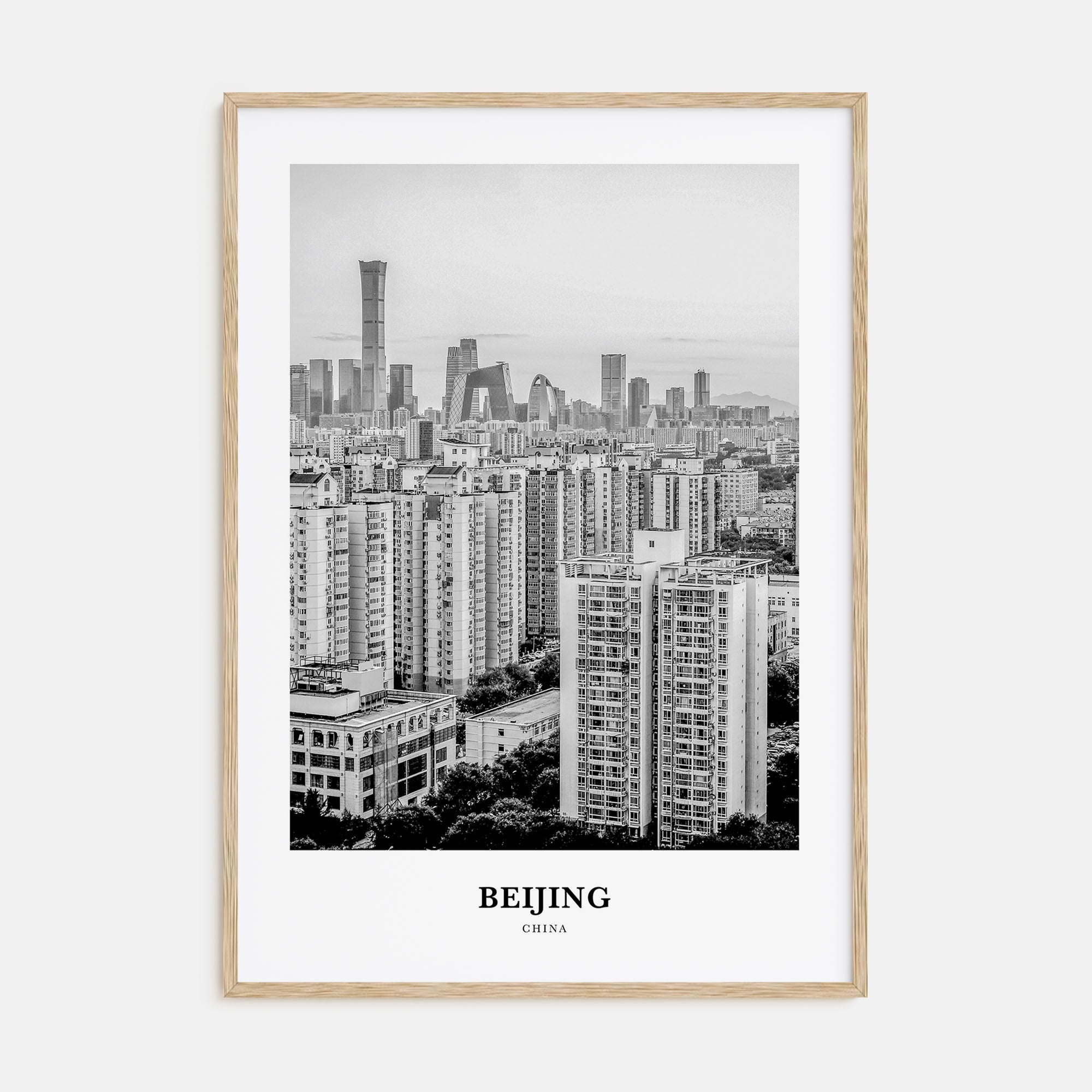 Beijing Portrait B&W No 3 Poster