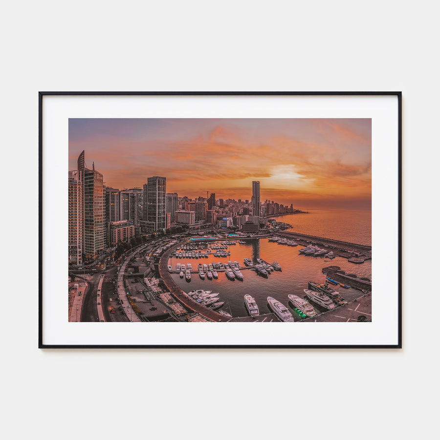 Beirut Landscape Color Poster