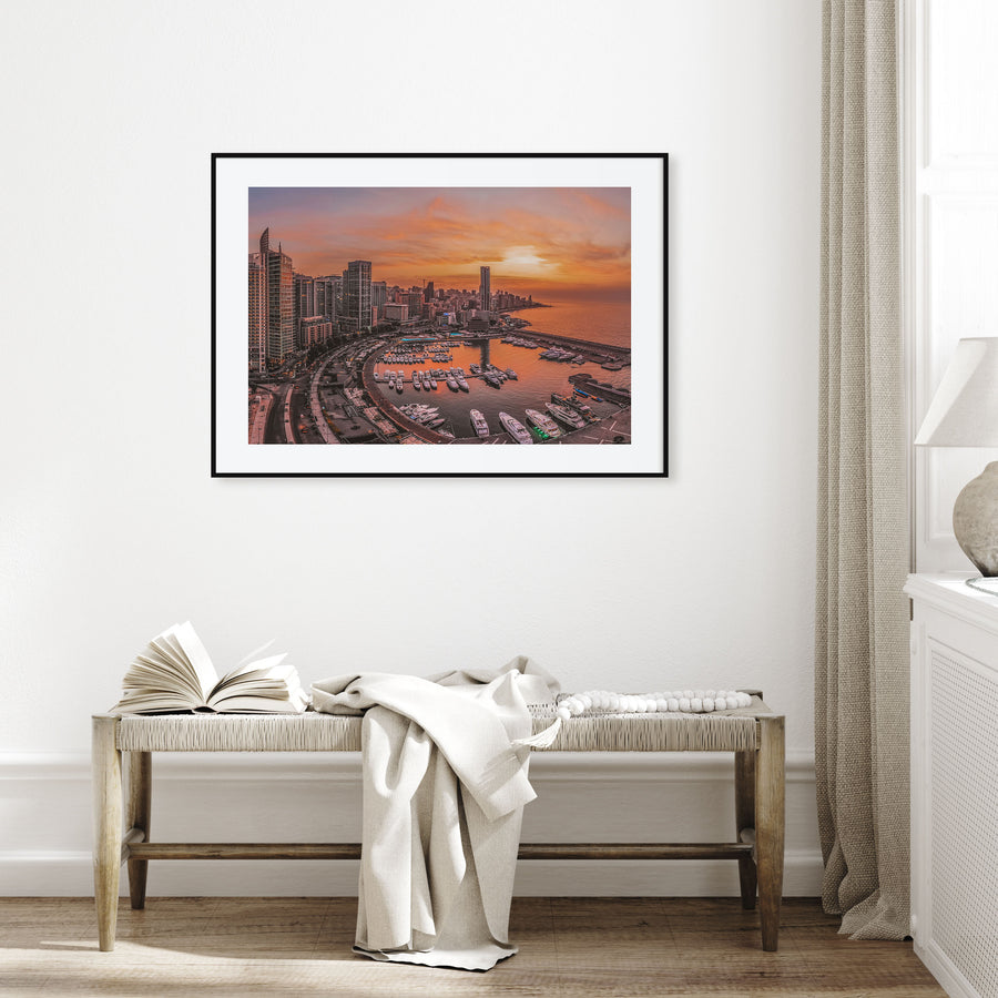Beirut Landscape Color Poster