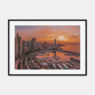 Beirut Landscape Color Poster