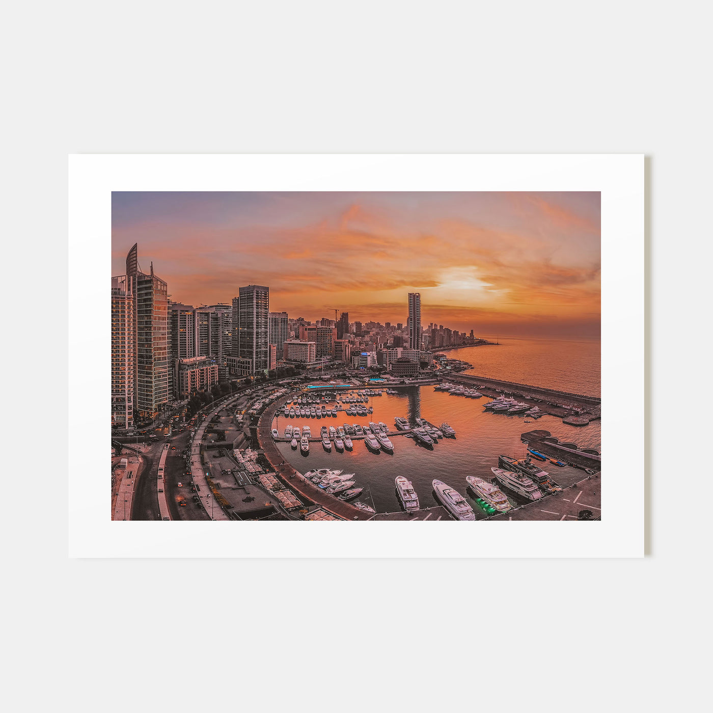 Beirut Landscape Color Poster