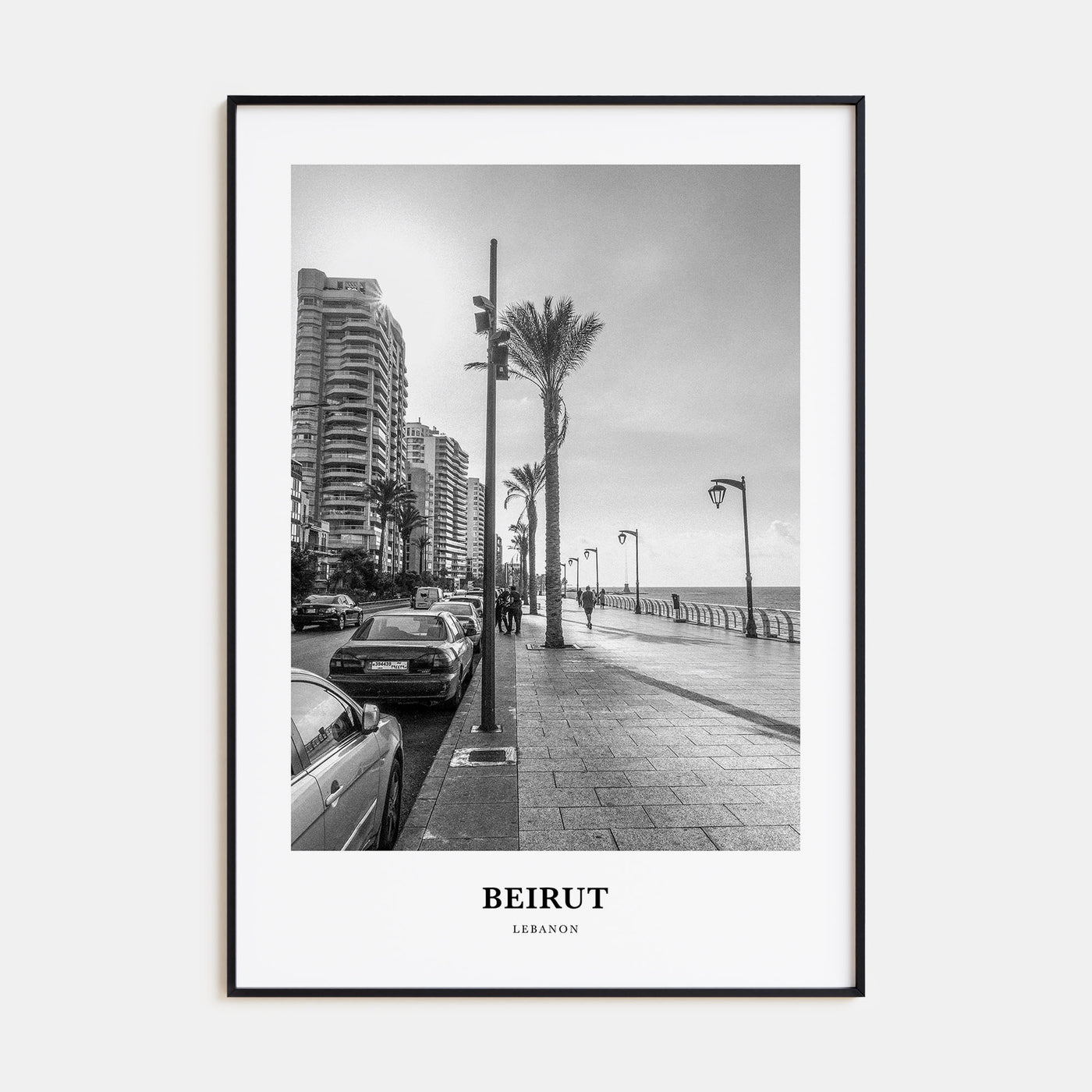 Beirut Portrait B&W No 1 Poster