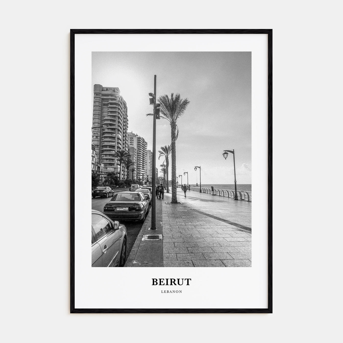 Beirut Portrait B&W No 1 Poster