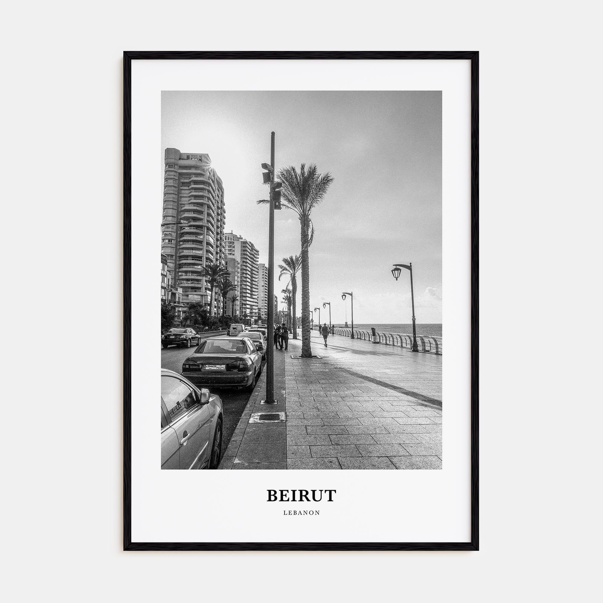Beirut Portrait B&W No 1 Poster