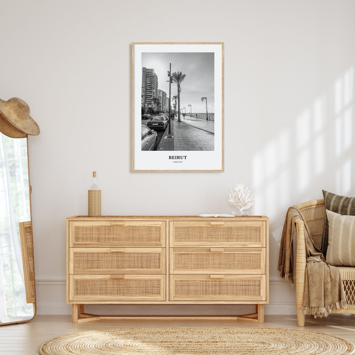 Beirut Portrait B&W No 1 Poster