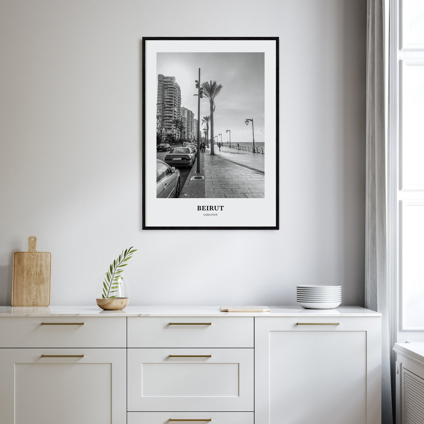 Beirut Portrait B&W No 1 Poster