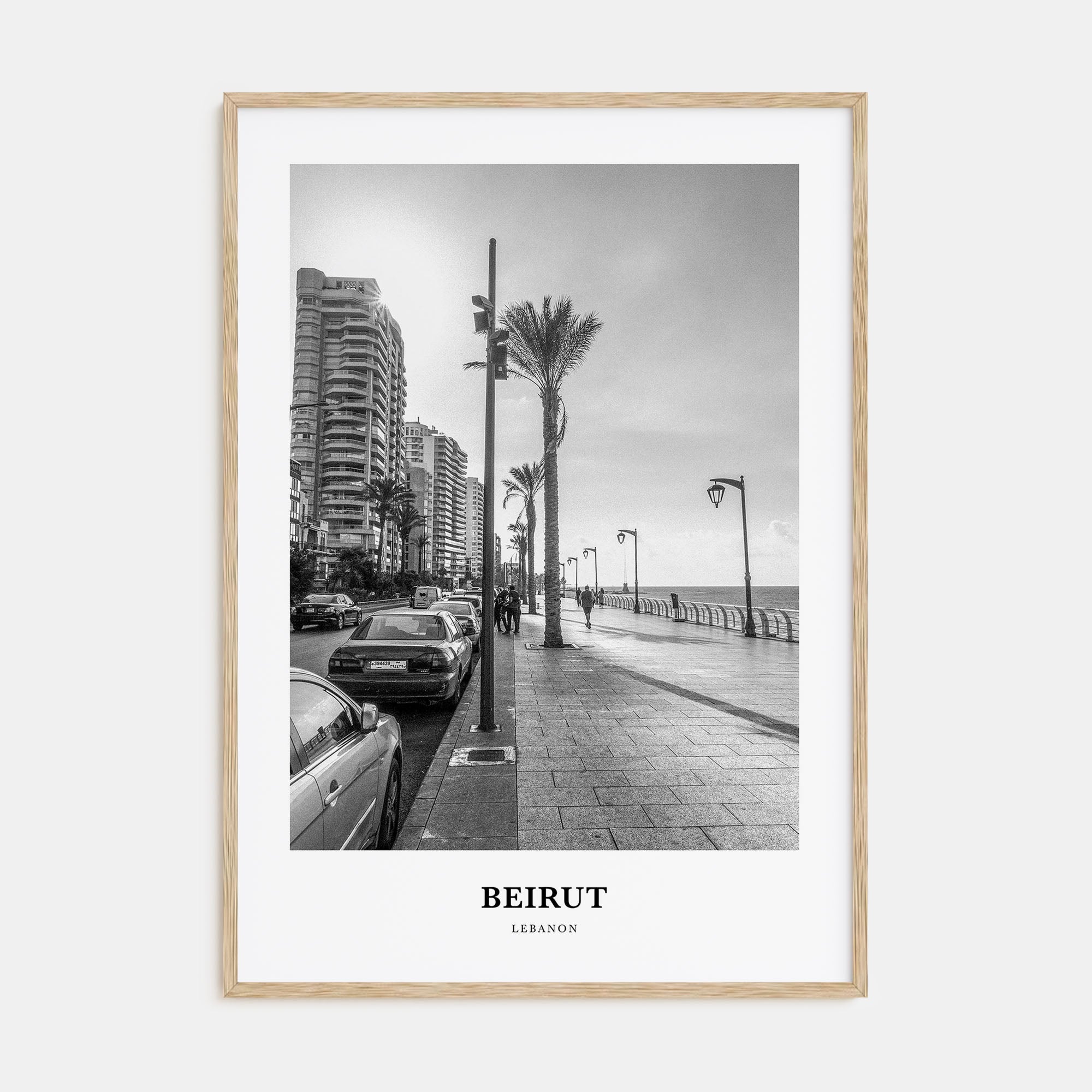 Beirut Portrait B&W No 1 Poster