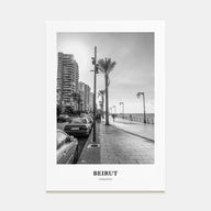 Beirut Portrait B&W No 1 Poster
