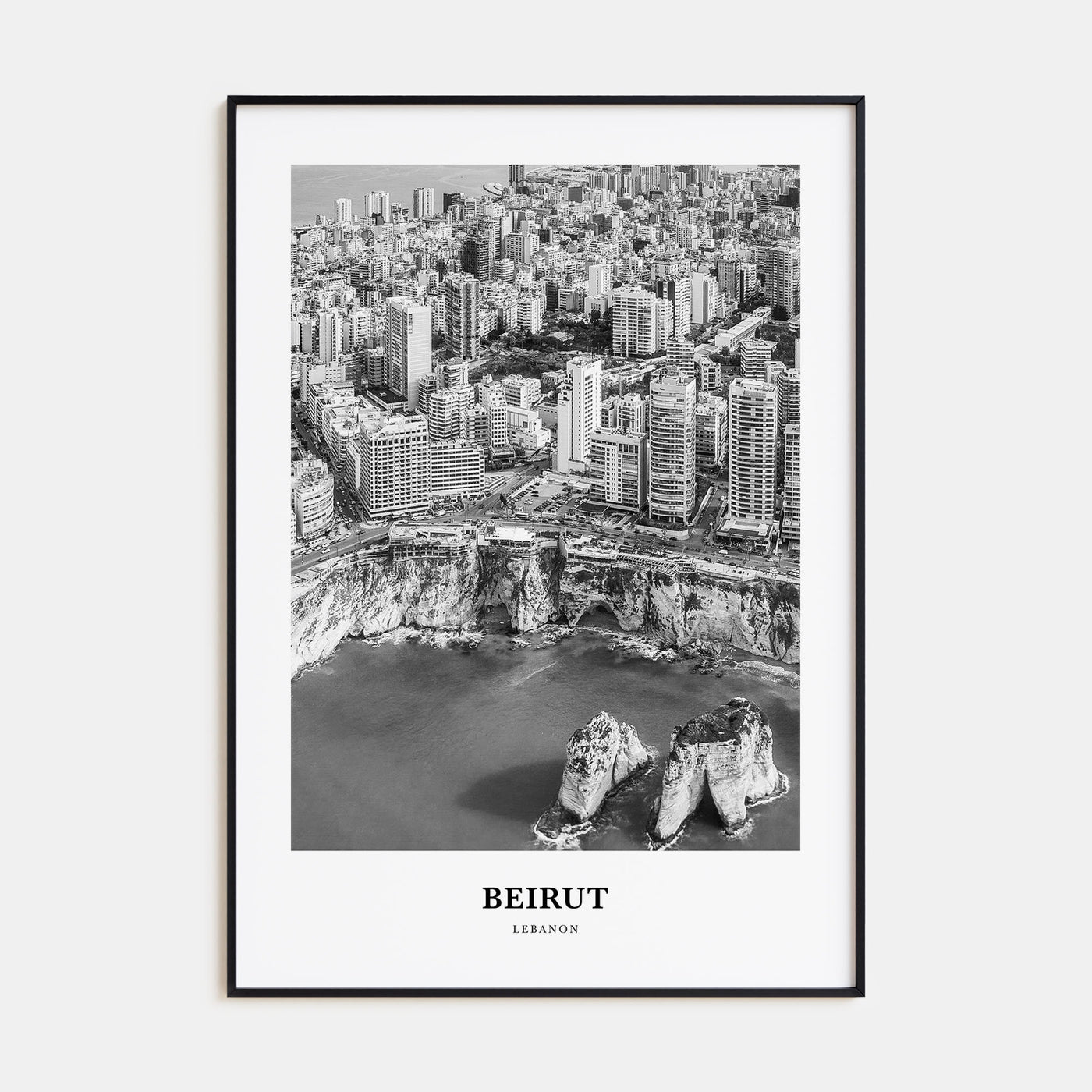 Beirut Portrait B&W No 2 Poster