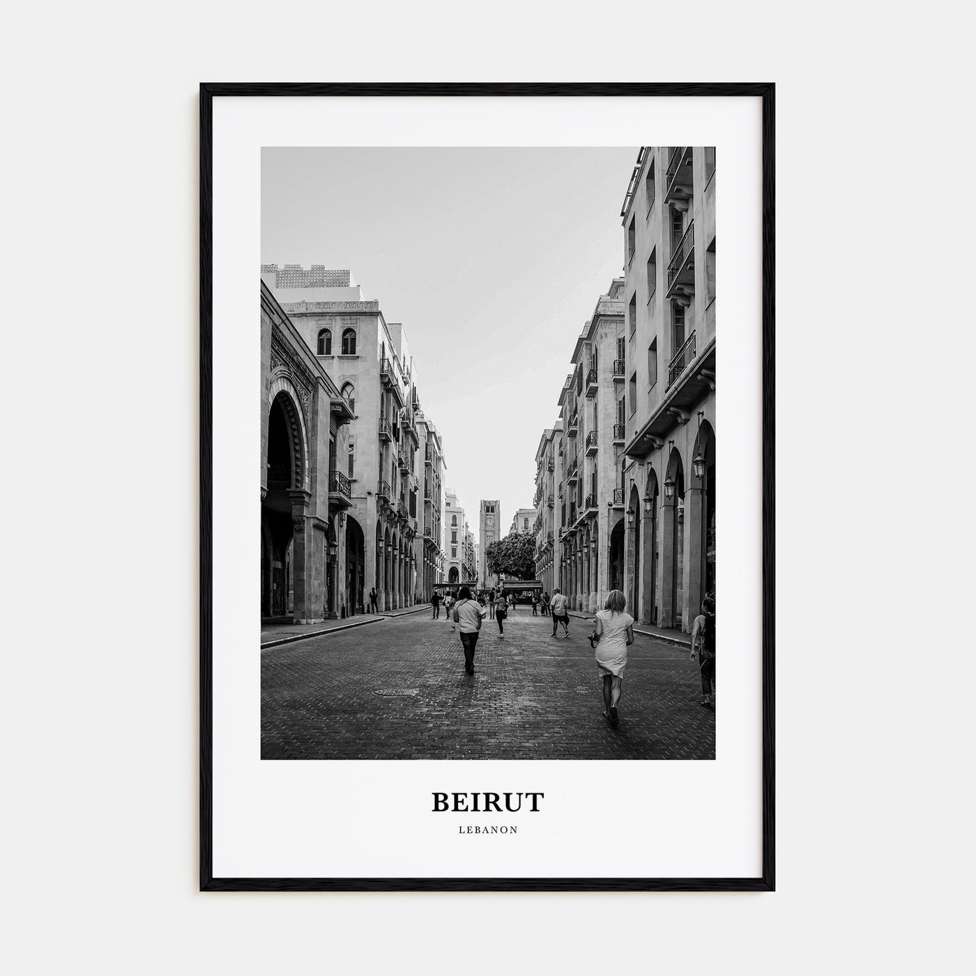 Beirut Portrait B&W No 3 Poster