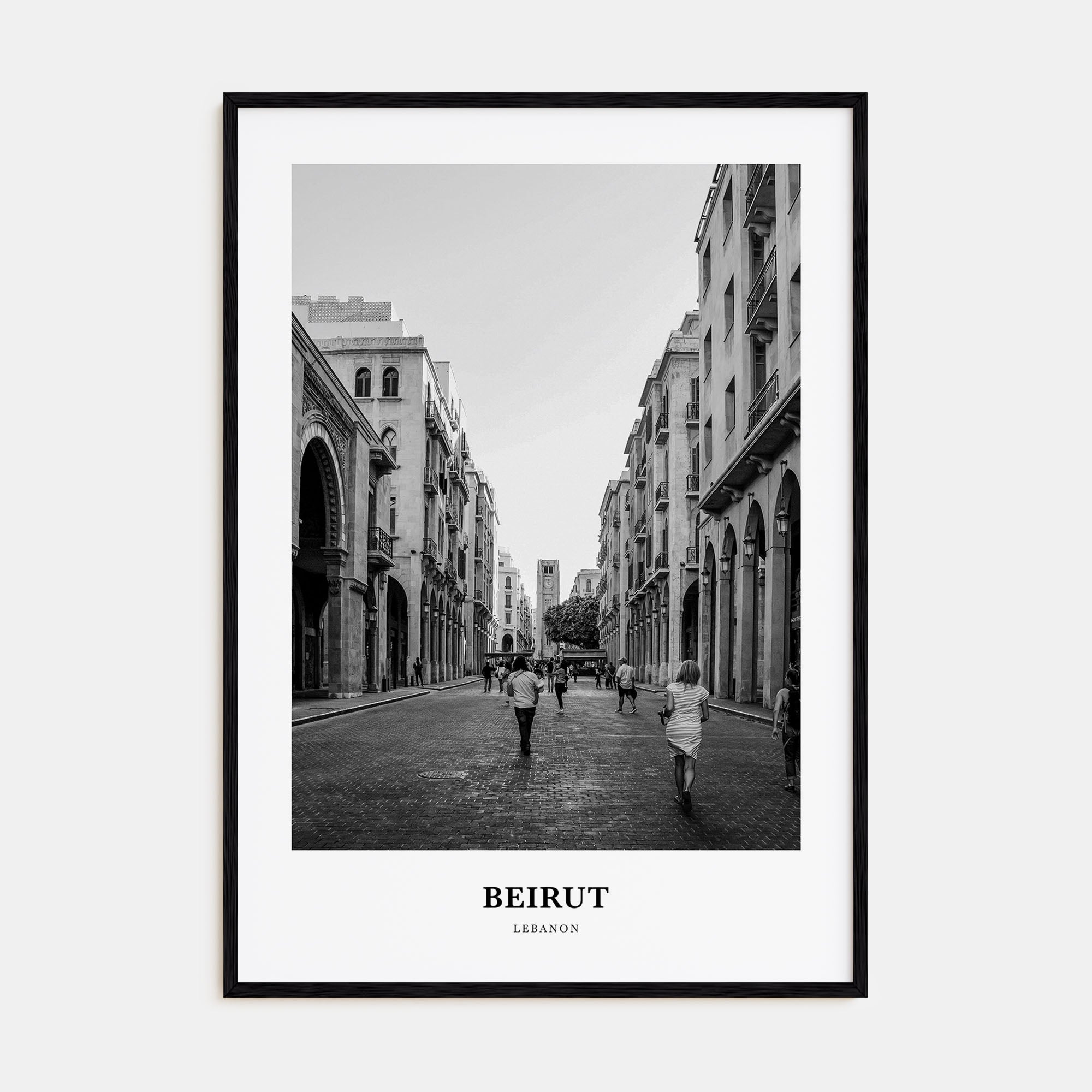 Beirut Portrait B&W No 3 Poster