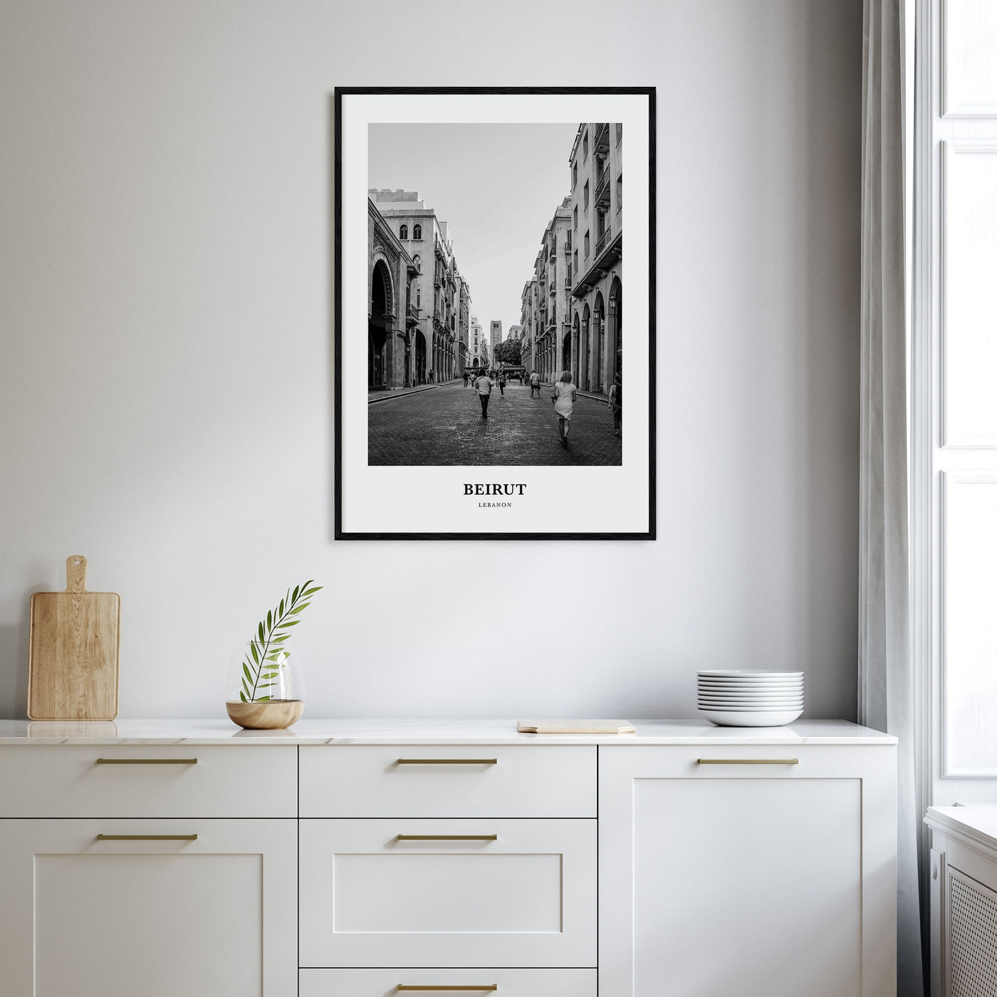 Beirut Portrait B&W No 3 Poster