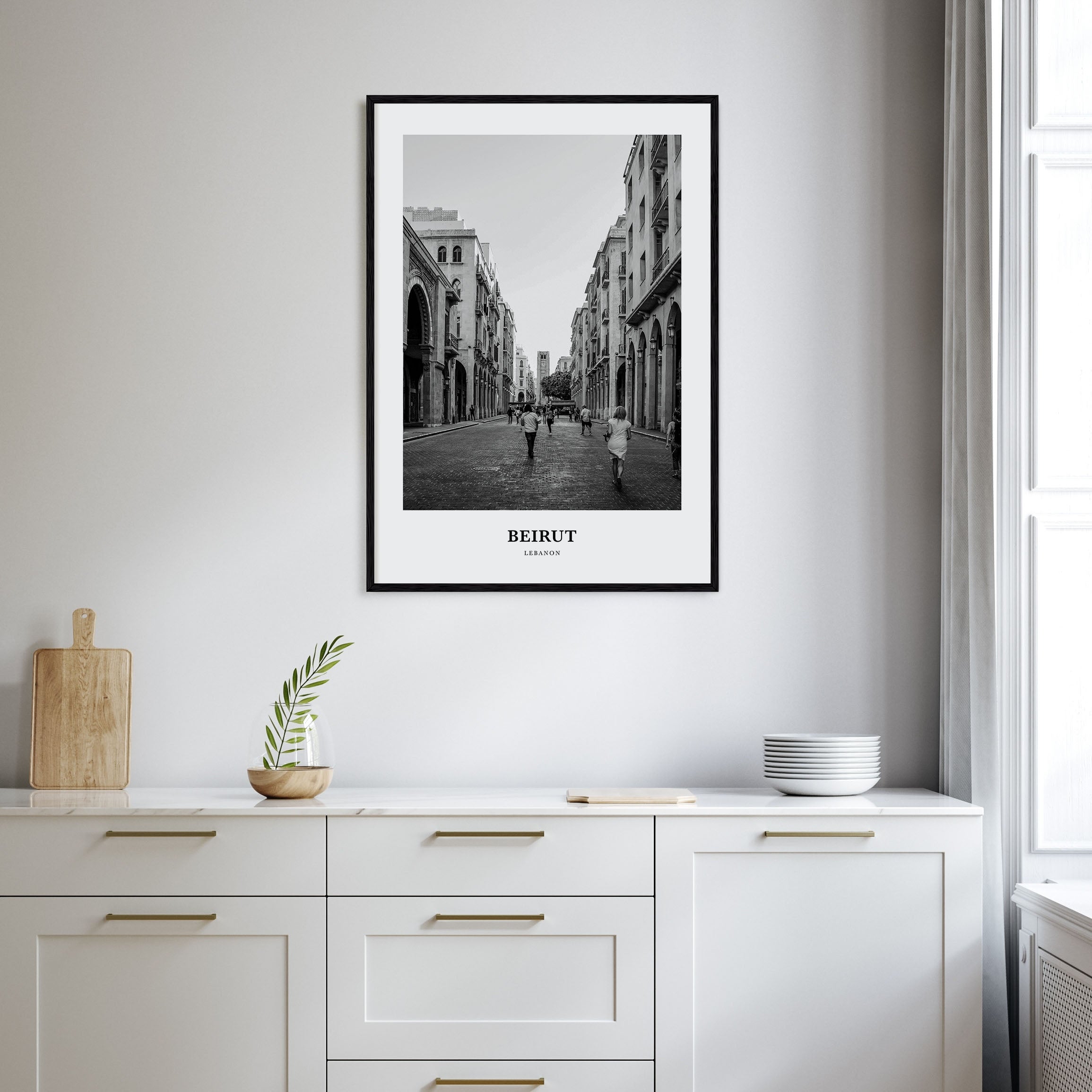 Beirut Portrait B&W No 3 Poster