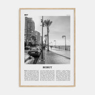 Beirut Travel B&W No 2 Poster