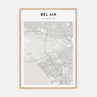 Bel Air Map Portrait Poster