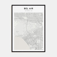 Bel Air Map Portrait Poster