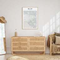 Bel Air Map Portrait Poster