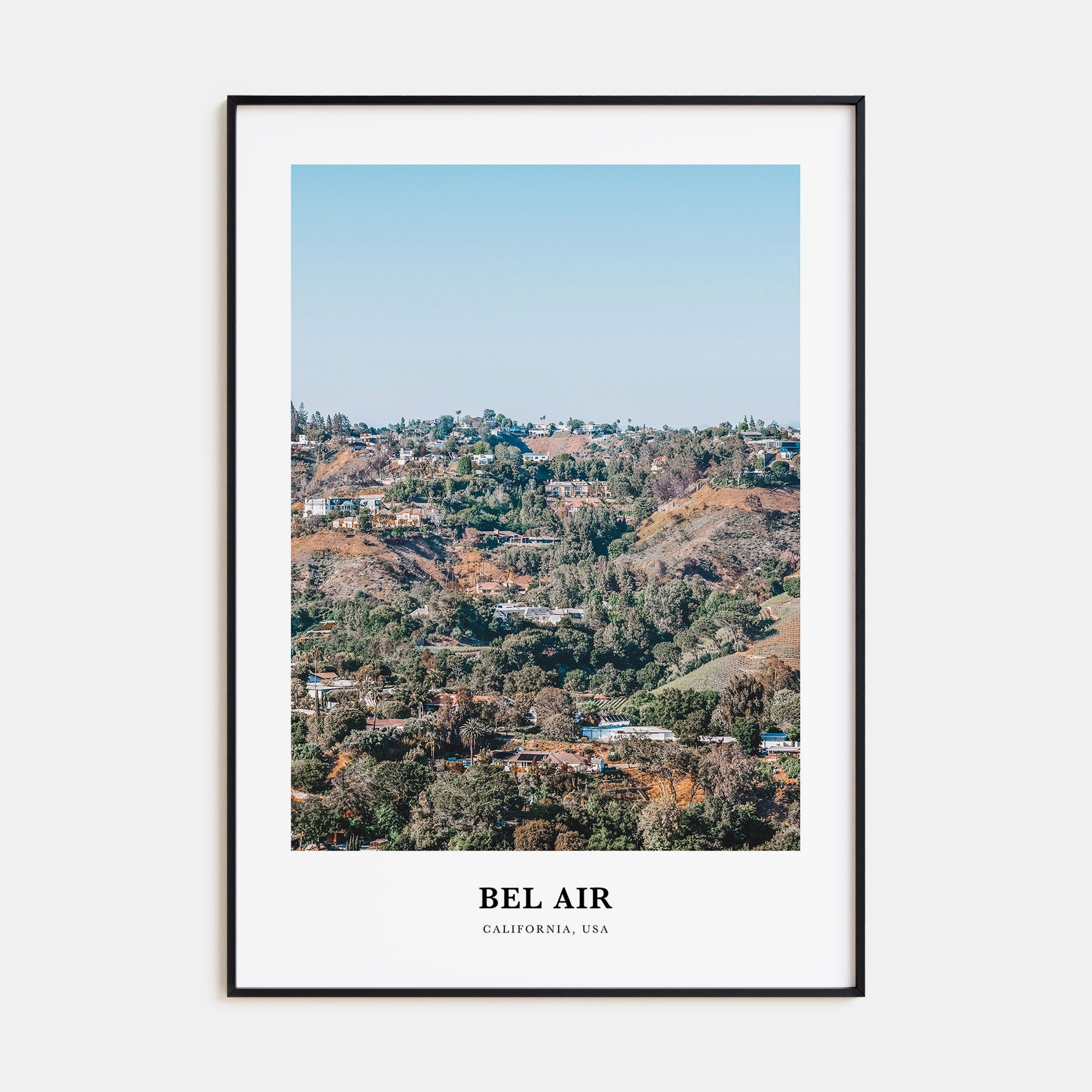 Bel Air Portrait Color Poster