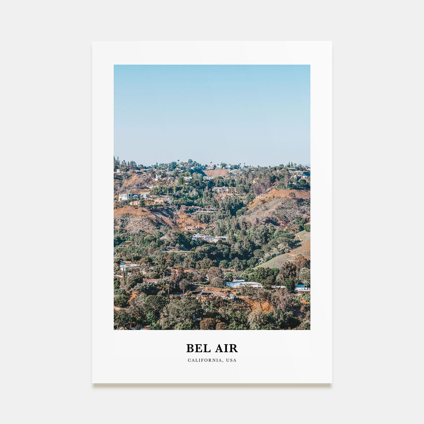 Bel Air Portrait Color Poster