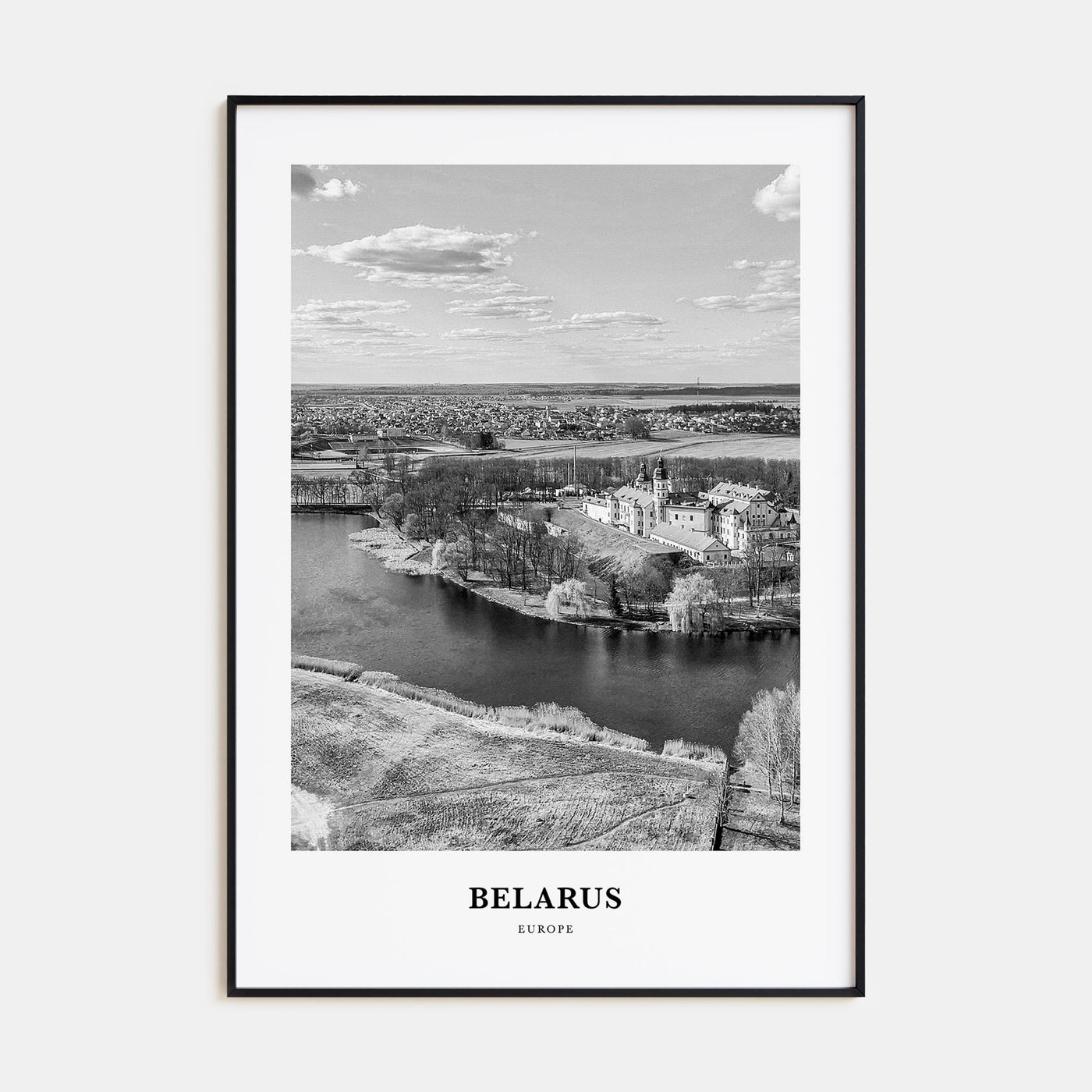 Belarus Portrait B&W Poster