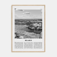Belarus Travel B&W Poster