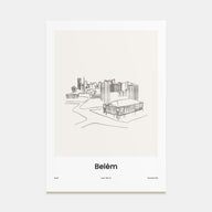 Belém Drawn Poster